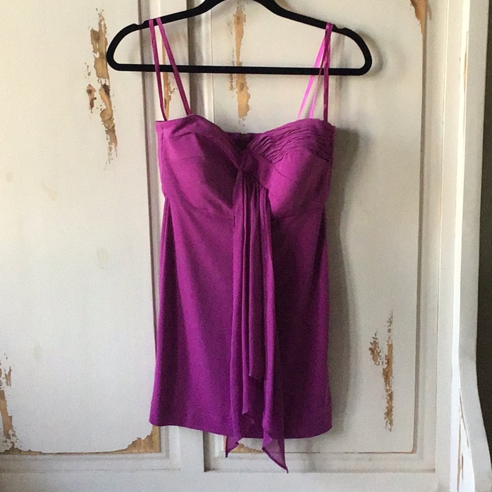 BCBG Generation purple strapless sexy dress size 2